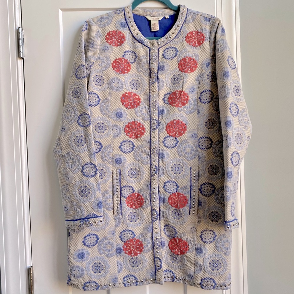 Sundance Tunic Length Jacket w Medallion Pattern 6